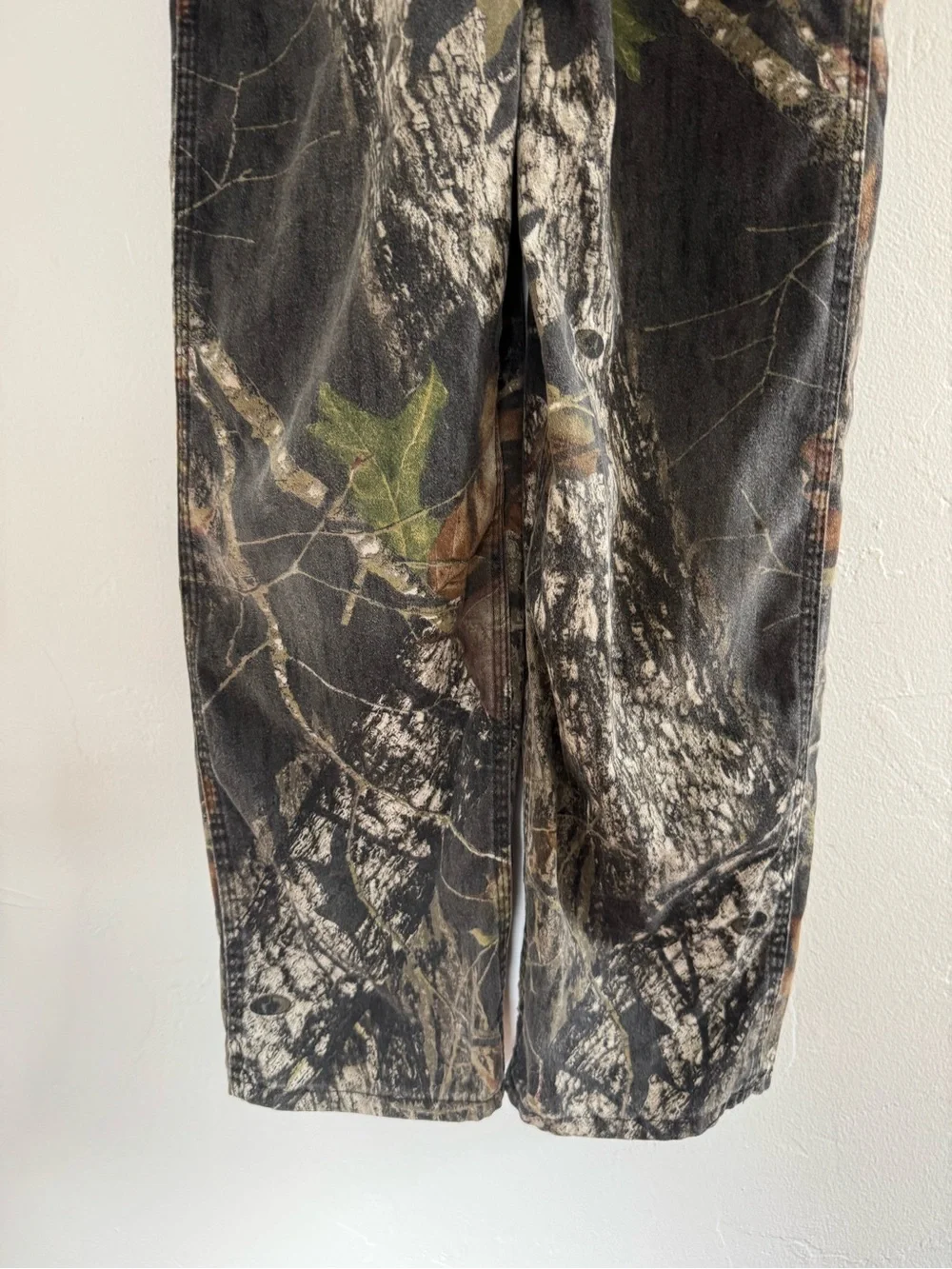 Round House Kids Mossy Oak Realtree Camo Overalls Green Brown Hunting Outdoor